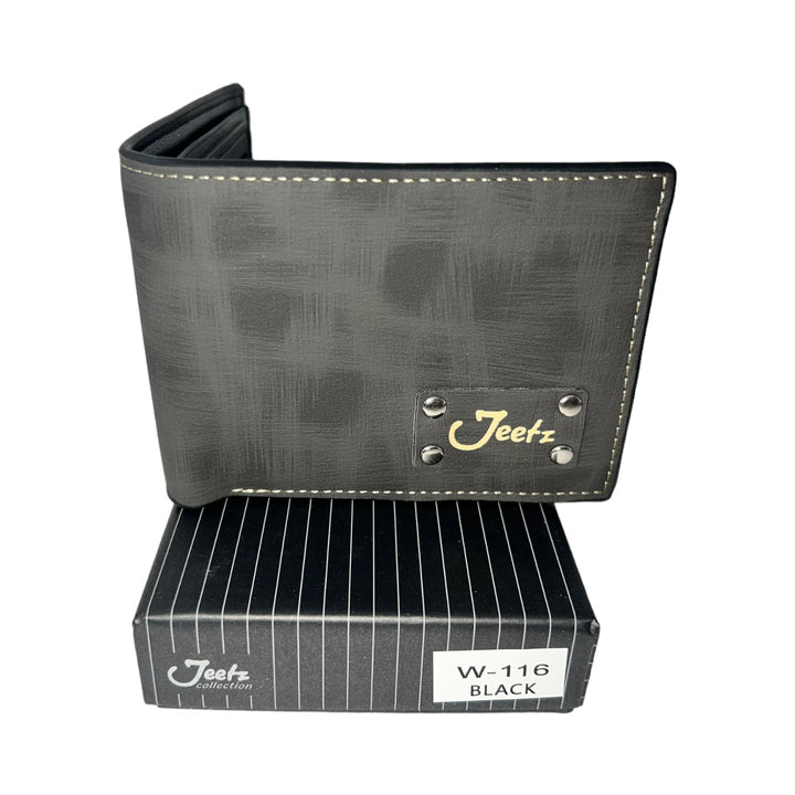 Jeetz Collection Wallet-W-116 BLACK-Reval Distributor