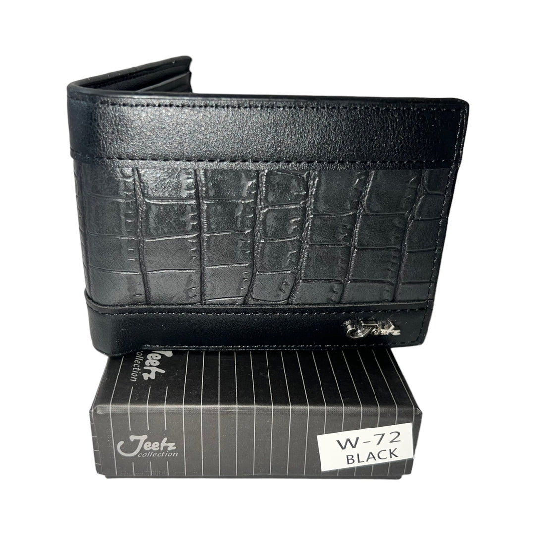 Jeetz Collection Wallet-W-72 BLACK-Reval Distributor