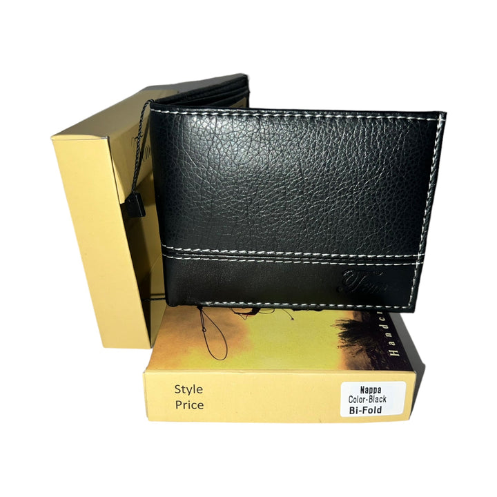 Jems Collection Wallet Reval Distributor Nappa Color-Black Bi-Fold
