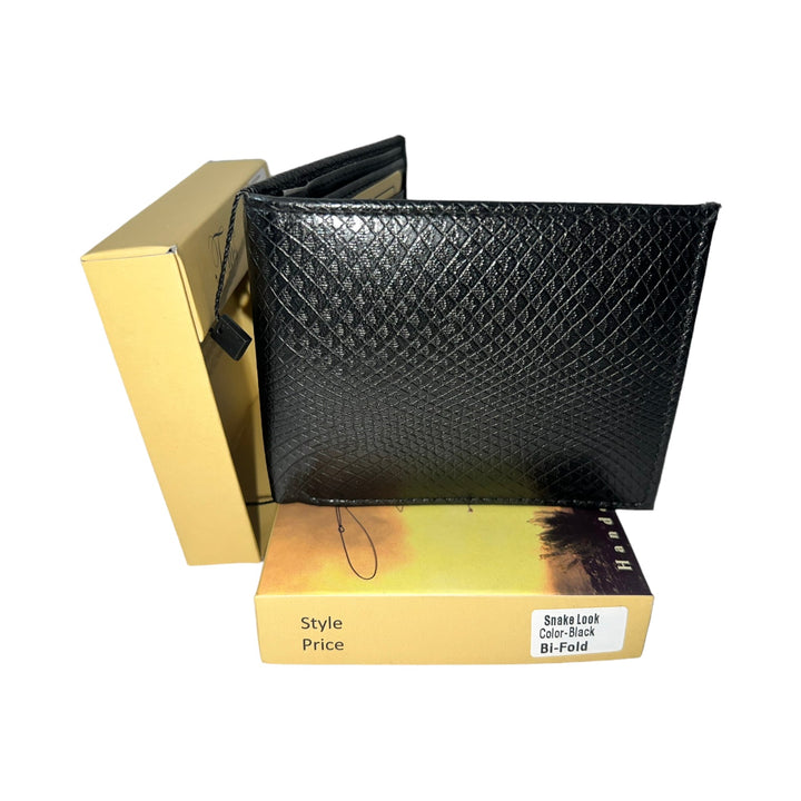 Jems Collection Wallet Reval Distributor Snake Look Color-Black Bi-Fold