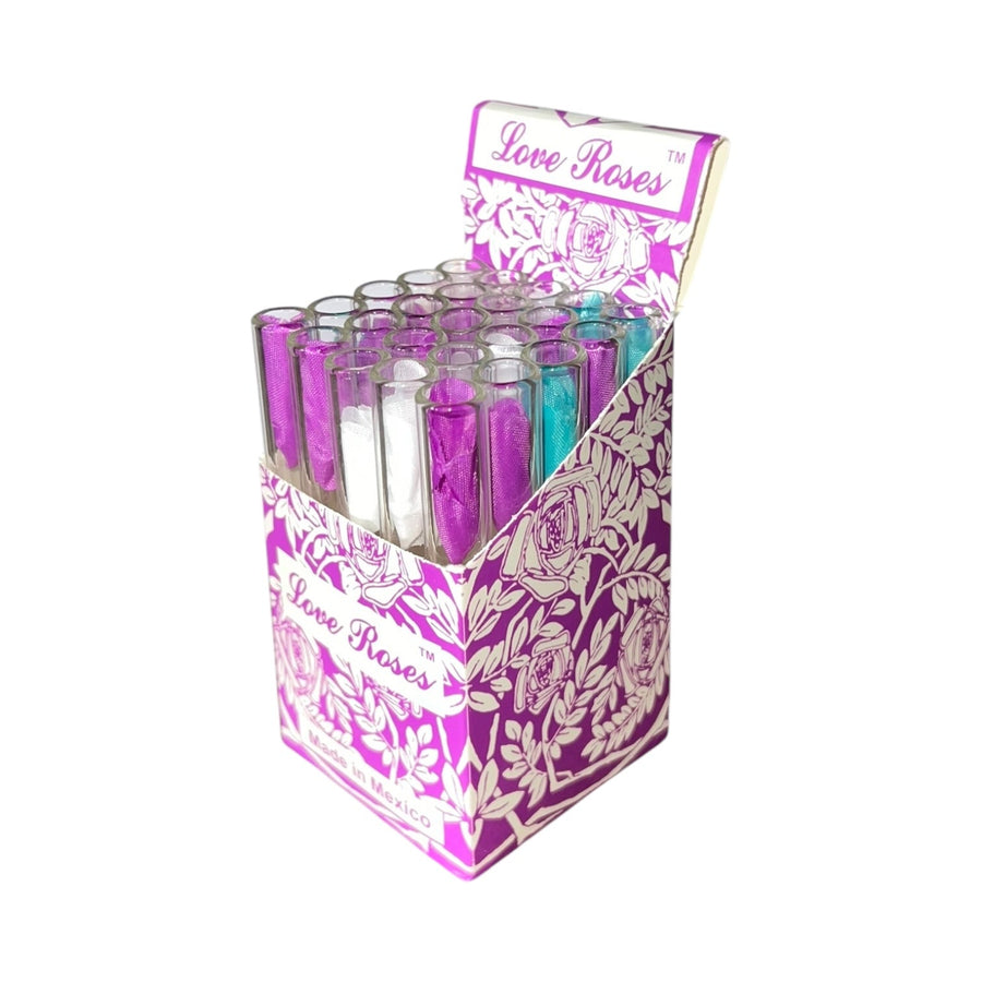 Love Roses Glass Purple 25ct-One Box | 25 Stems-088168555686-Reval Distributor