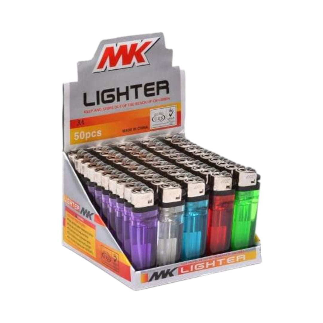 MK Disposable Flint Lighters-1 Box (50-Pack)-6945794770064-Reval Distributor