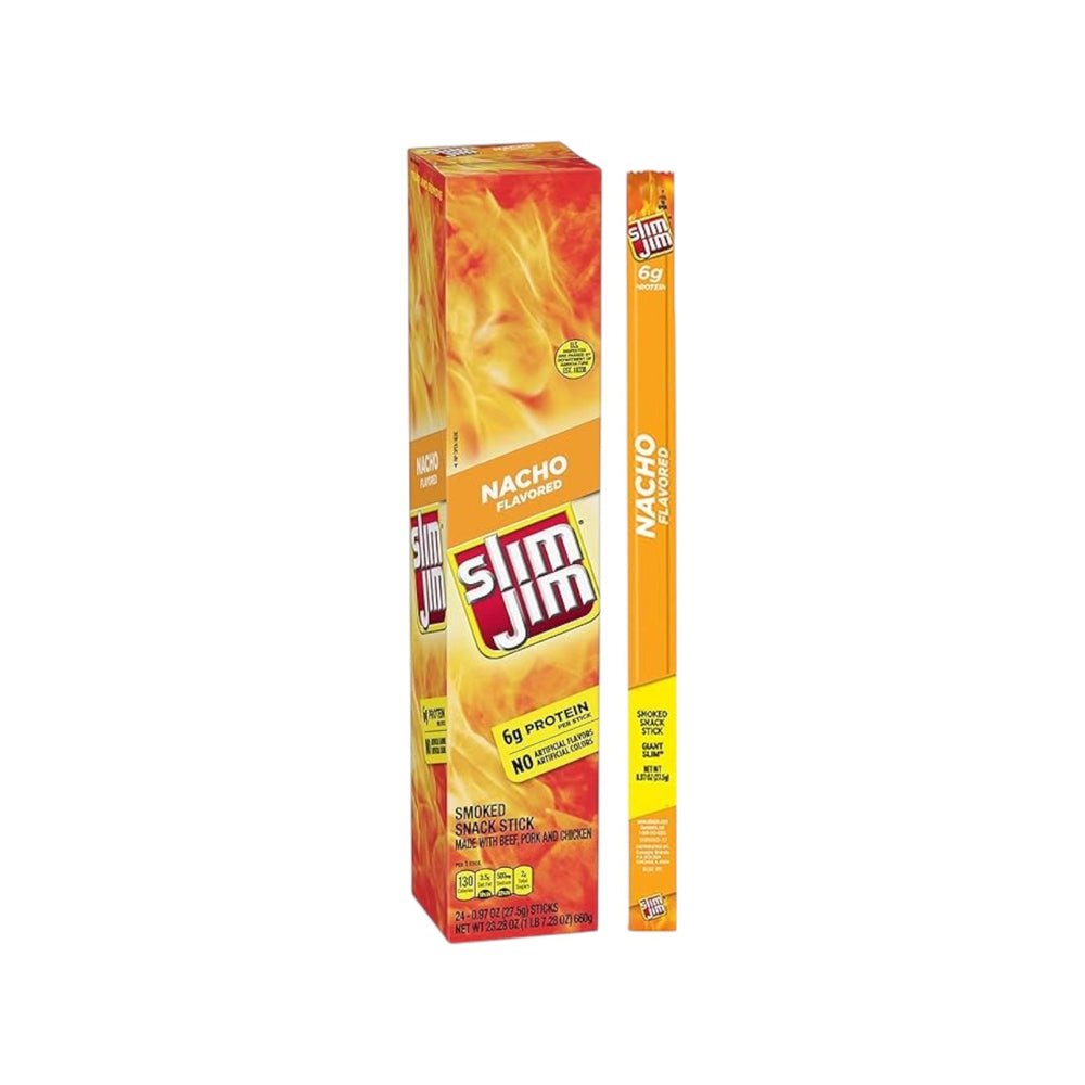 Meat Snack Stick (Slim Jim) Giant | 24 Count-Nacho-Reval Distributor