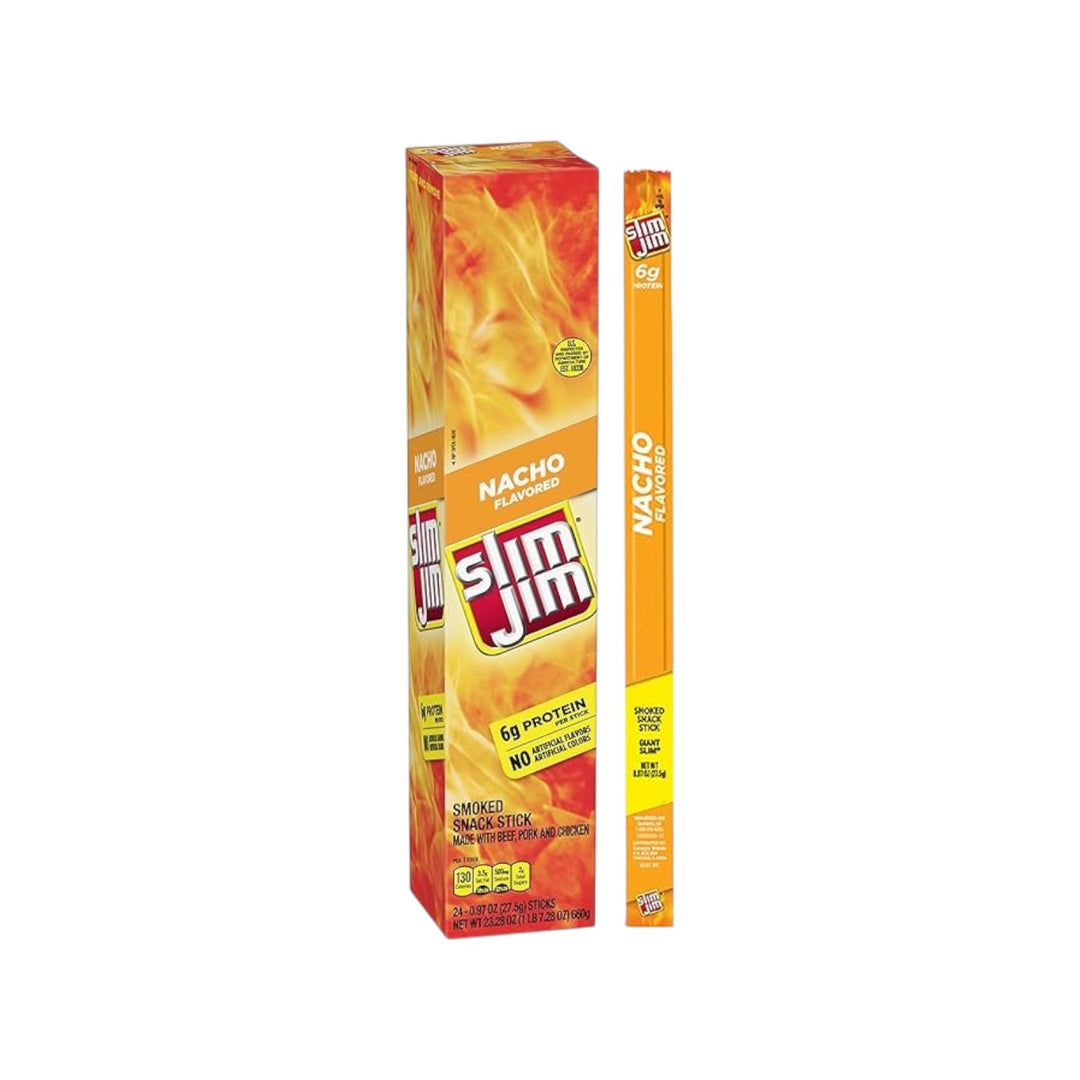 Meat Snack Stick (Slim Jim) Giant | 24 Count-Nacho-Reval Distributor