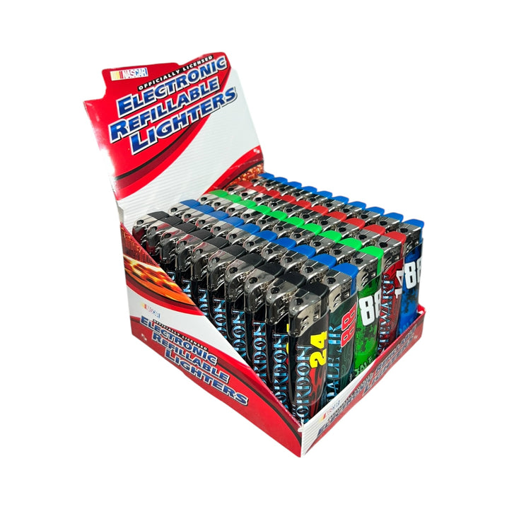 NASCAR Refillable Electronic Lighters 50 Count-Reval Distributor