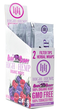Organic Hemρ Wraps (High Hemρ brand) 25-Pack-Bare Berry-719499005310-Reval Distributor