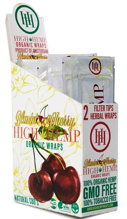 Organic Hemρ Wraps (High Hemρ brand) 25-Pack-Cherry-719499005280-Reval Distributor