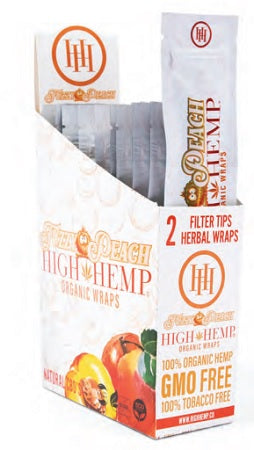 Organic Hemρ Wraps (High Hemρ brand) 25-Pack-Fuzzy Peach-719499008021-Reval Distributor