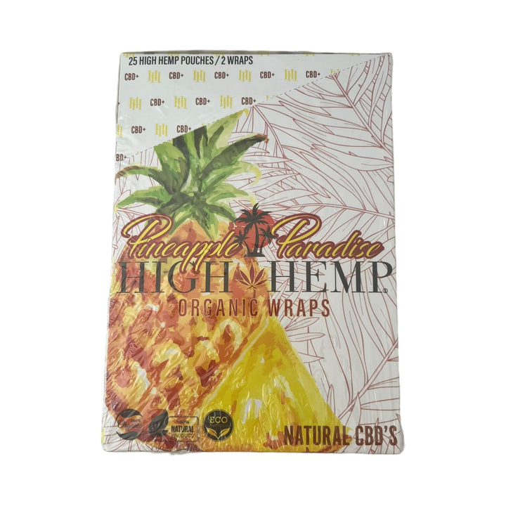 Organic Hemρ Wraps (High Hemρ brand) 25-Pack-Pineapple Paradise-Reval Distributor
