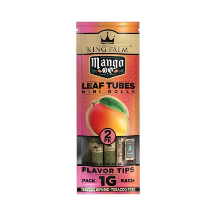 Pre-rolled Mini Rolls (King Palm Brand)| 20 Packs of 2-Mango OG-40850018987477-Reval Distributor