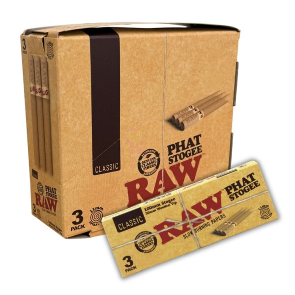 RAW Classic Phat Stogee 100x30mm 3pk 8ct Box