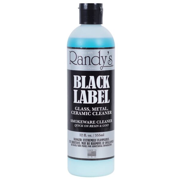 Randys Black Label Cleaner Glass Metal Ceramic 12oz Bottle