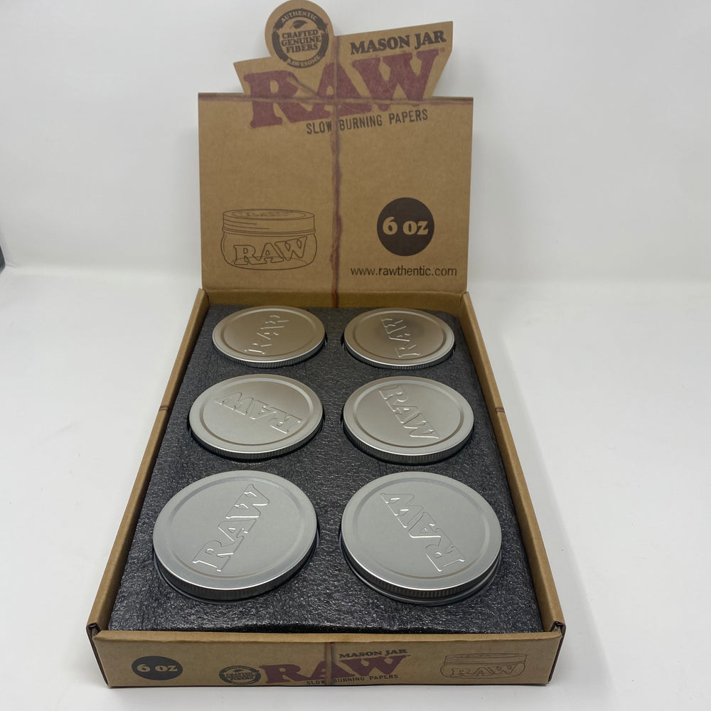 Raw Mason Jar Glass Stash Jar 6 Pack-Reval Distributor