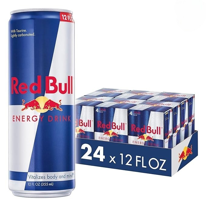 Red Bull 12oz 24 Cans (6 Packs of 4)-Reval Distributor