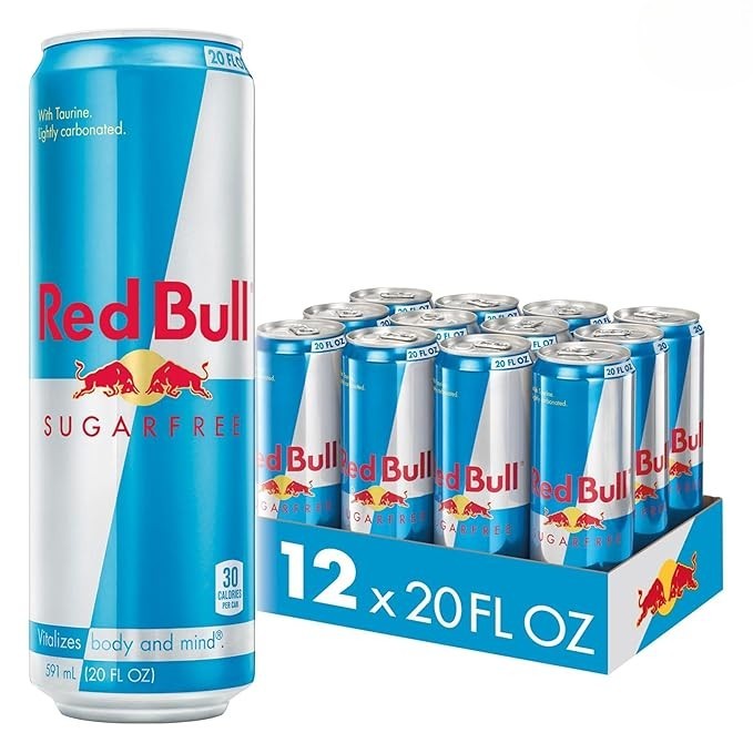 Red Bull Sugar Free 20oz 12-Pack-Reval Distributor