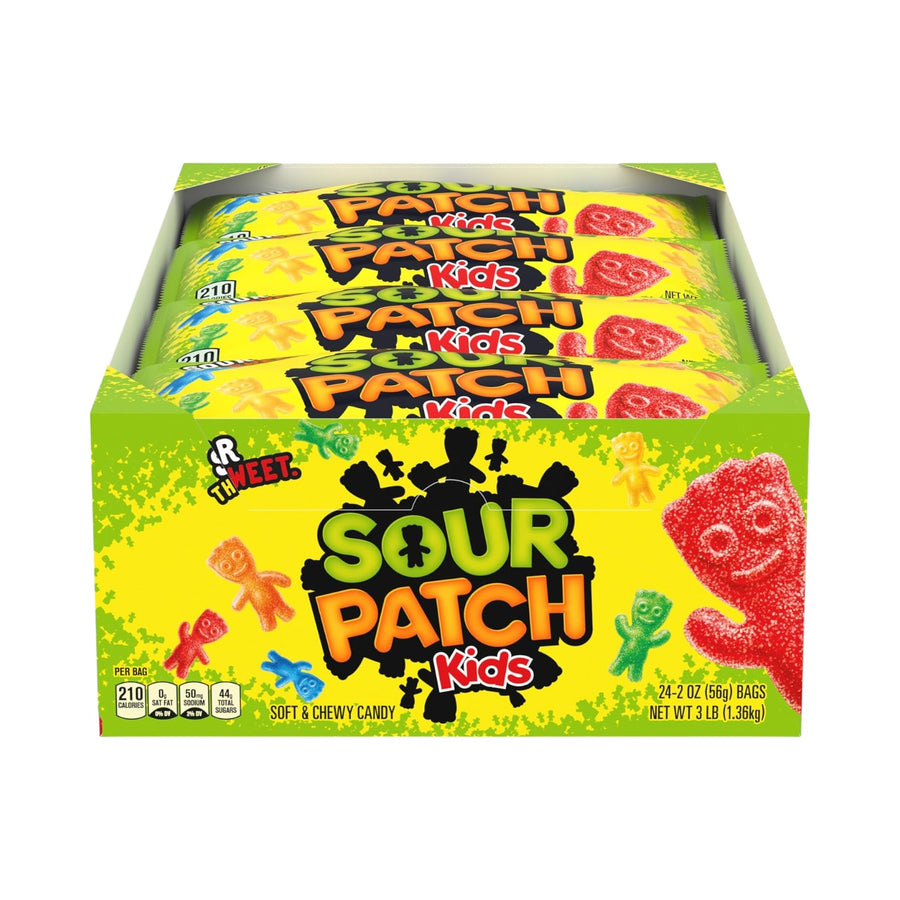 SOUR PATCH KIDS – 24 Count Display | 2 oz Bags-Reval Distributor