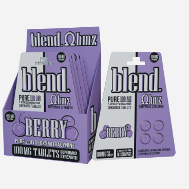 Blend Pure 7-Hydroxymitragynine Chewable Tablets 100mg 4CT-5PK