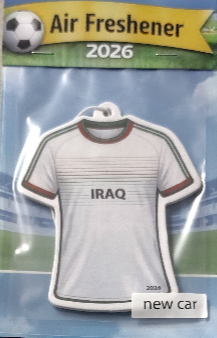 2026 Soccer Jersey Air freshener Card 1pc