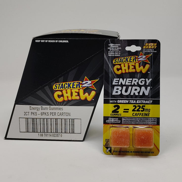 Stacker 2 Chew | 2ct (6 Pack) – 12 Total Gummies-Energy Burn-10878114022570-Reval Distributor