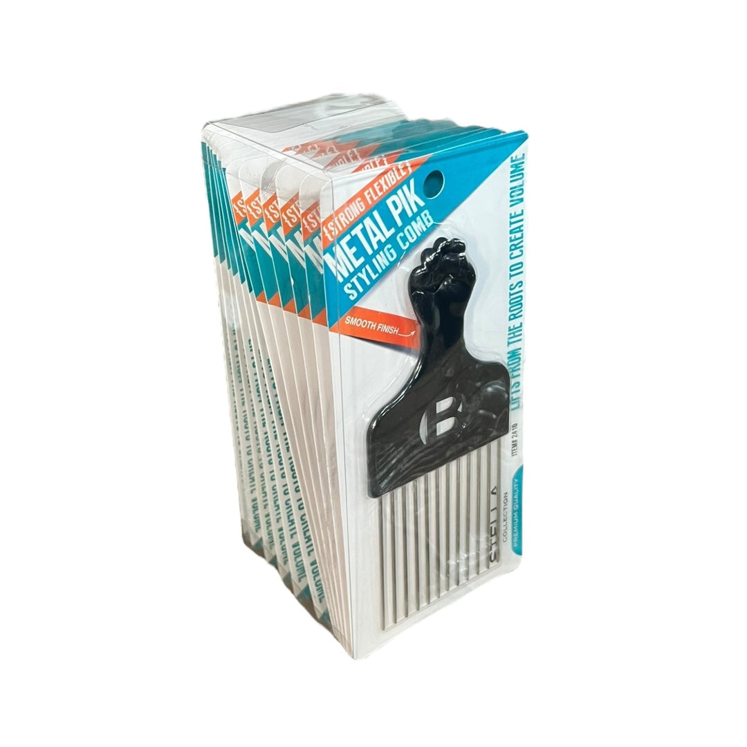 Styling Combs – Metal Pik | 12 Count-Reval Distributor