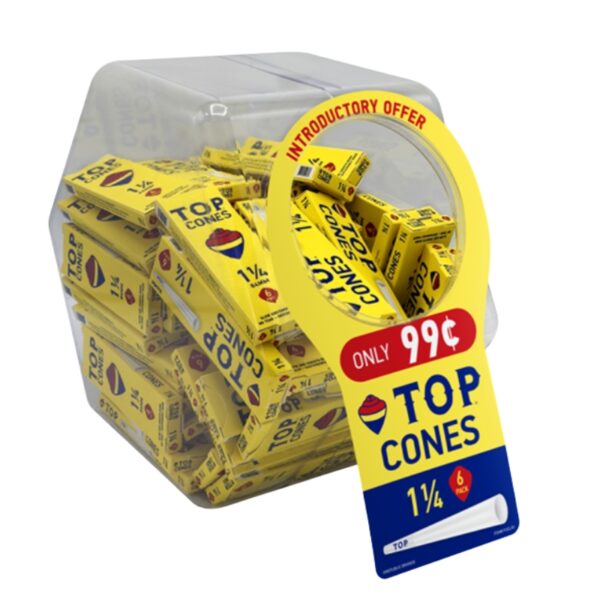 TOP Cones (Pre-Priced $0.99) 1 1/4 6pk 72ct Bowl