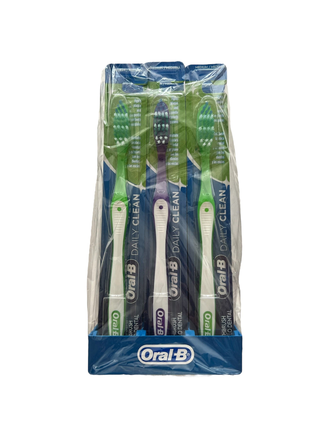 Toothbrushes | Individually Wrapped-Oral-B | Daily Clean | Medium | 12 Pack-00300410829803-Reval Distributor