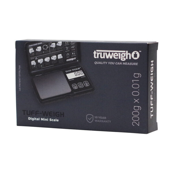 Trueweigh Scale Tuff-Weigh Mini 200g x 0.01g (BLACK-BLACK1CT)