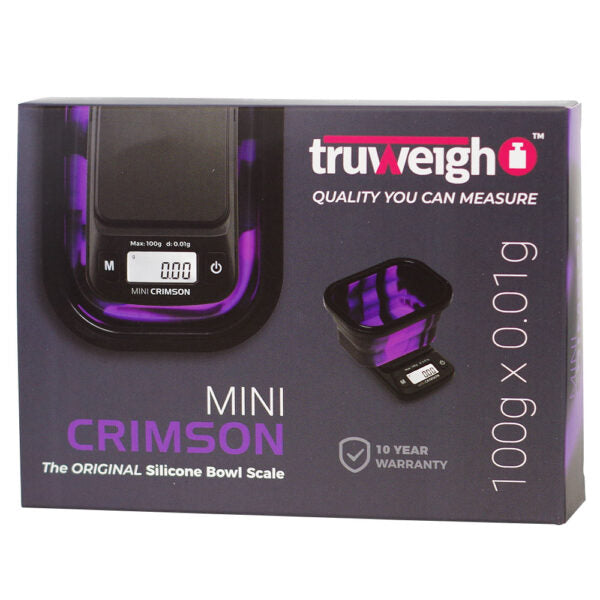 Truweigh Scale Crimson Mini Collapsible Silicone Bowl 100g x 0.01g