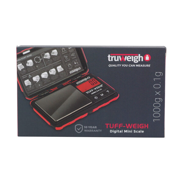 Truweigh Scale Tuff-Weigh Mini 1000g x 0.1g (Red Color)