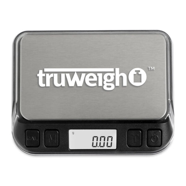 Truweigh digital kitchen scale on a white background