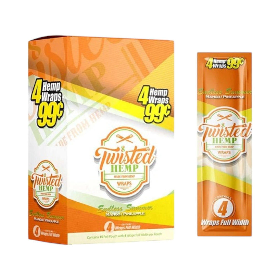 Twisted Full-Width Wraps – 15 Pack (4 Wraps Per Pack)