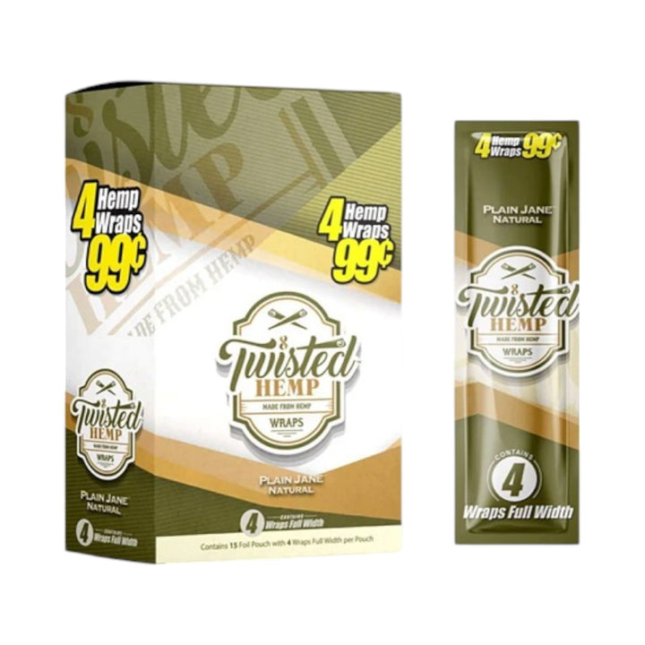 Twisted Full-Width Wraps – 15 Pack (4 Wraps Per Pack)