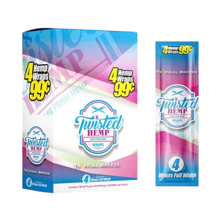 Twisted Full-Width Wraps – 15 Pack (4 Wraps Per Pack)