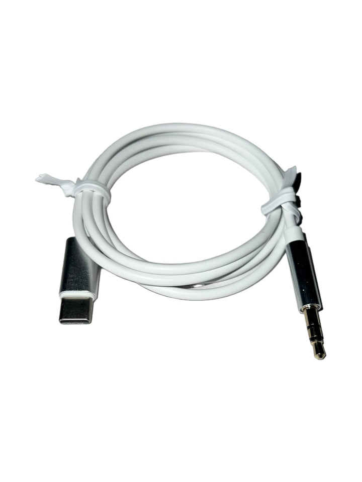 Type-C to 3.5 AUX Audio White Adapter Cable 12-Pack-Reval Distributor
