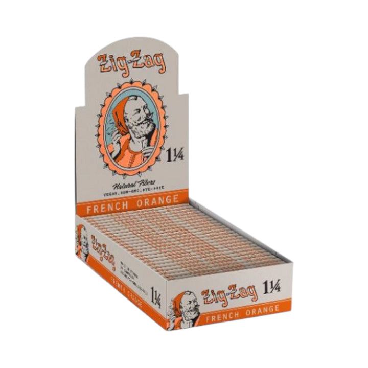 Vintage Rolling Leaves (Zig Zag) | 24 Booklets-Orange-008660097477-Reval Distributor