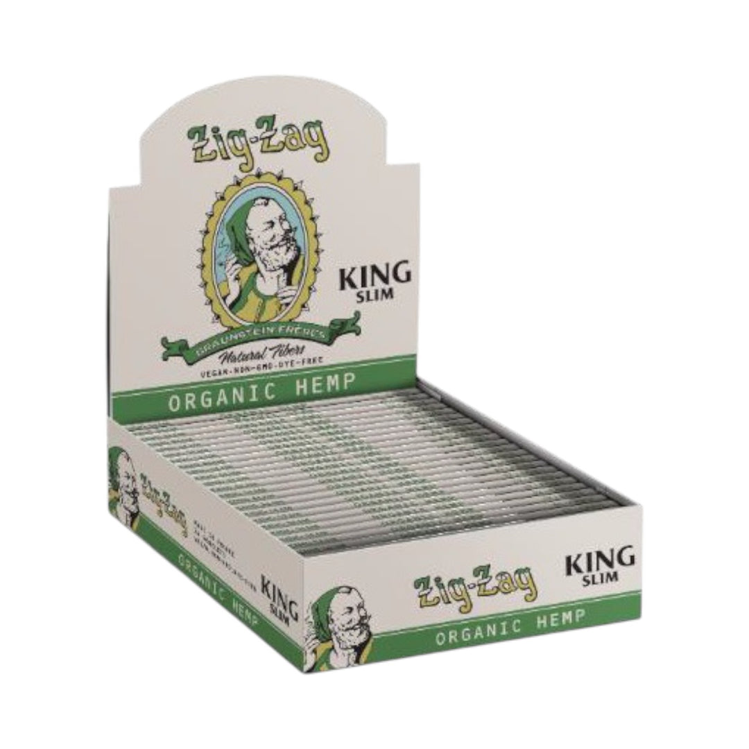 Vintage Rolling Leaves (Zig Zag) | 24 Booklets-Organic King Size-008660097651-Reval Distributor