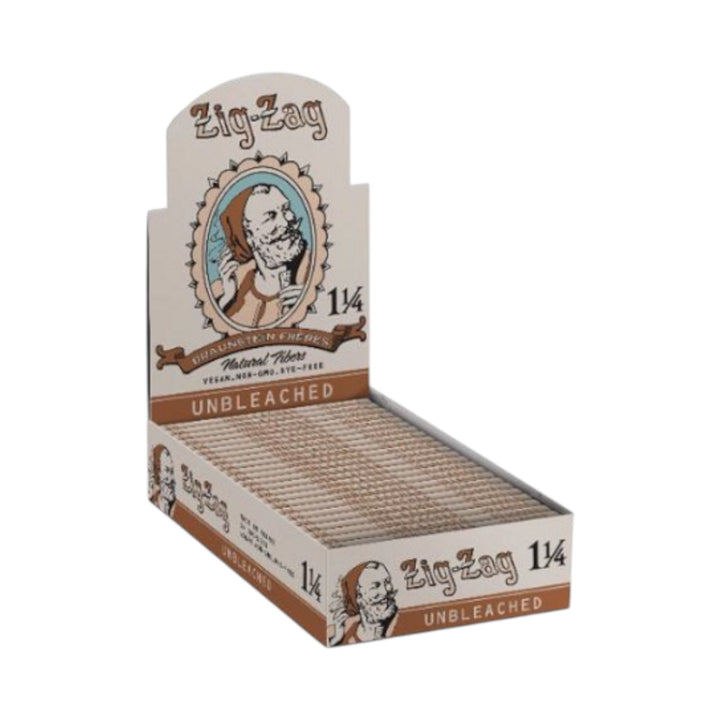 Vintage Rolling Leaves (Zig Zag) | 24 Booklets-Unbleached 1 1/4-008660097682-Reval Distributor