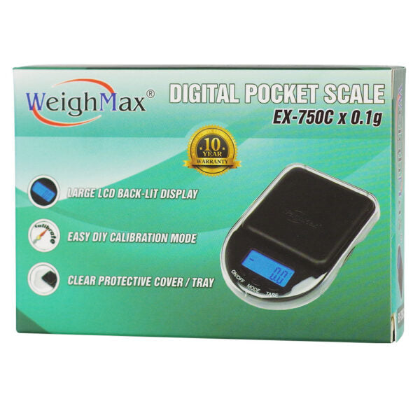 WeighMax Scale EX-750C Pocket 750g X 0.1g