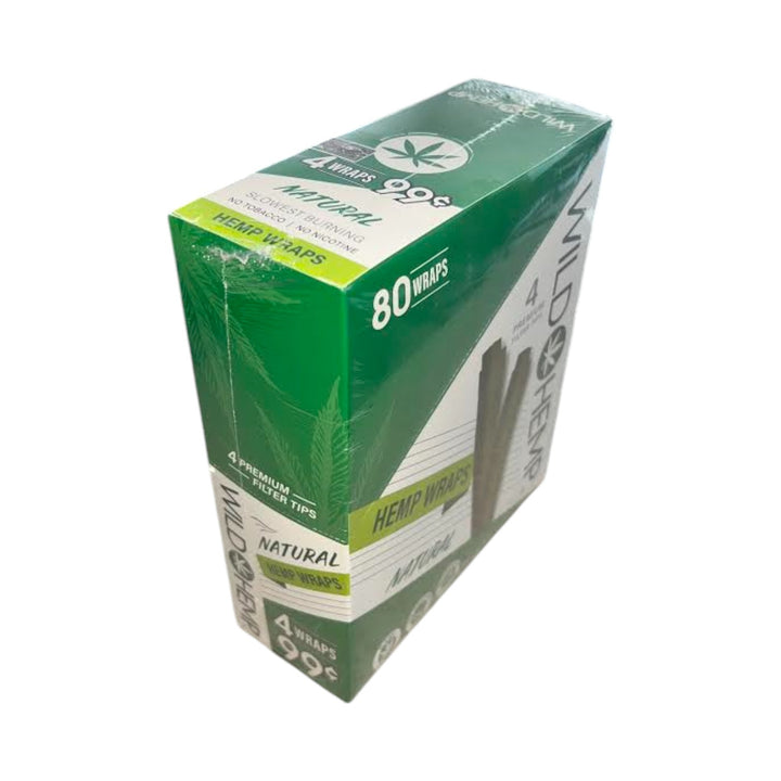 Wild Natural Wraps | 20 Pack Display (4 Wraps Per Pack)