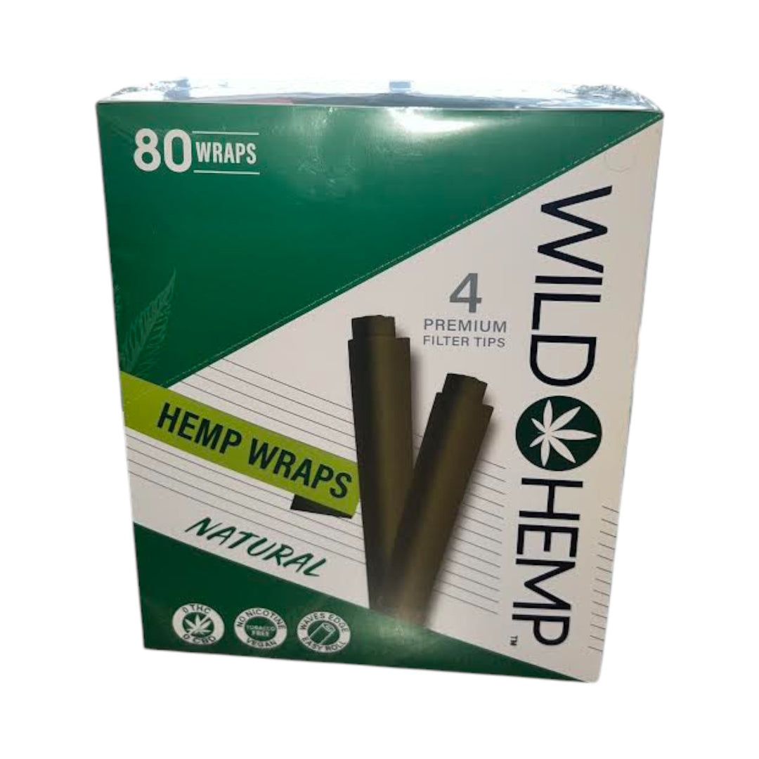 Wild Natural Wraps | 20 Pack Display (4 Wraps Per Pack)