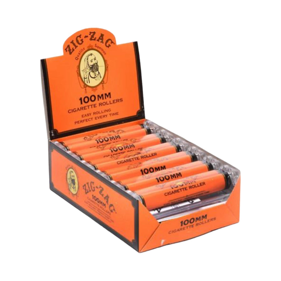 Zig Zag Cigarette Rollers 100MM Orange 12ct-Reval Distributor