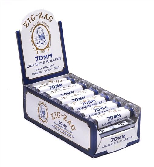 Zig Zag Cigarette Rollers 70MM White 12ct-Reval Distributor