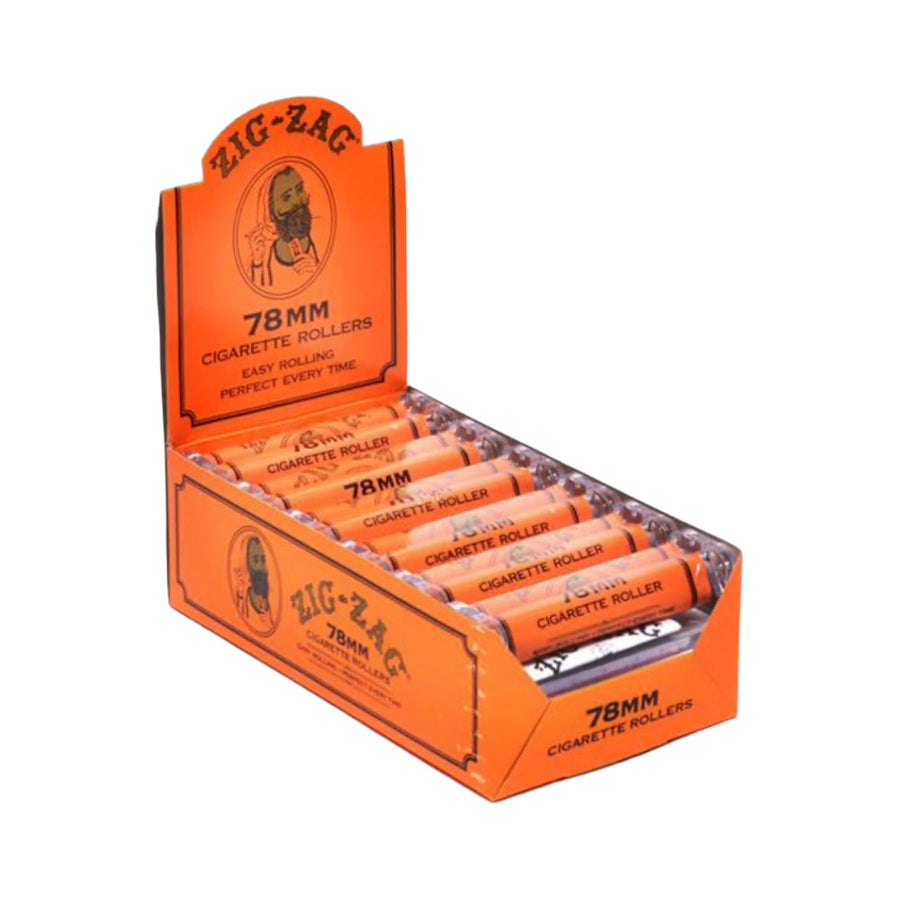 Zig Zag Cigarette Rollers 78MM Orange 12ct-Reval Distributor