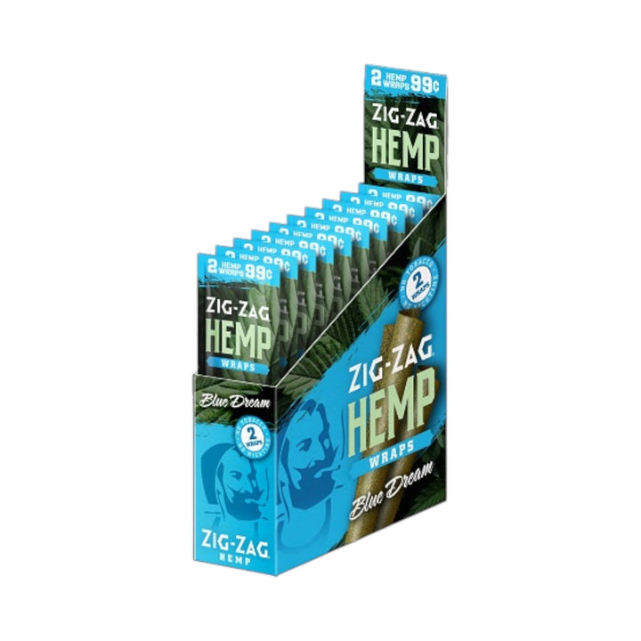 Zig Zag Natural Wraps 25-Pack-Blue Dream-840439106078-Reval Distributor