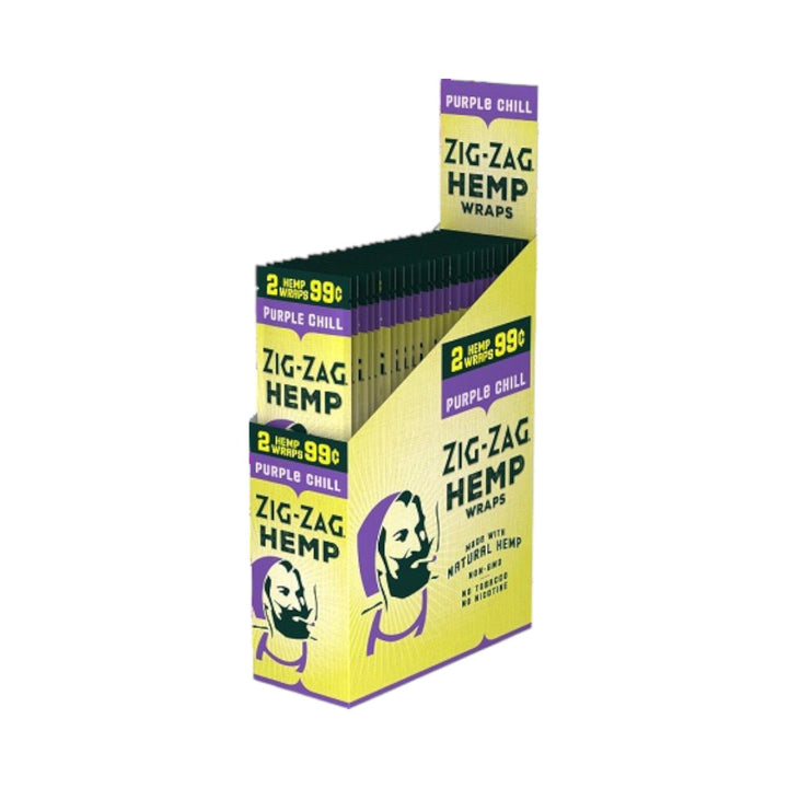 Zig Zag Natural Wraps 25-Pack-Purple Chill-840439106108-Reval Distributor