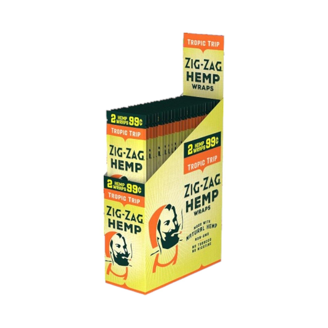 Zig Zag Natural Wraps 25-Pack-Tropic Trip-840439106047-Reval Distributor