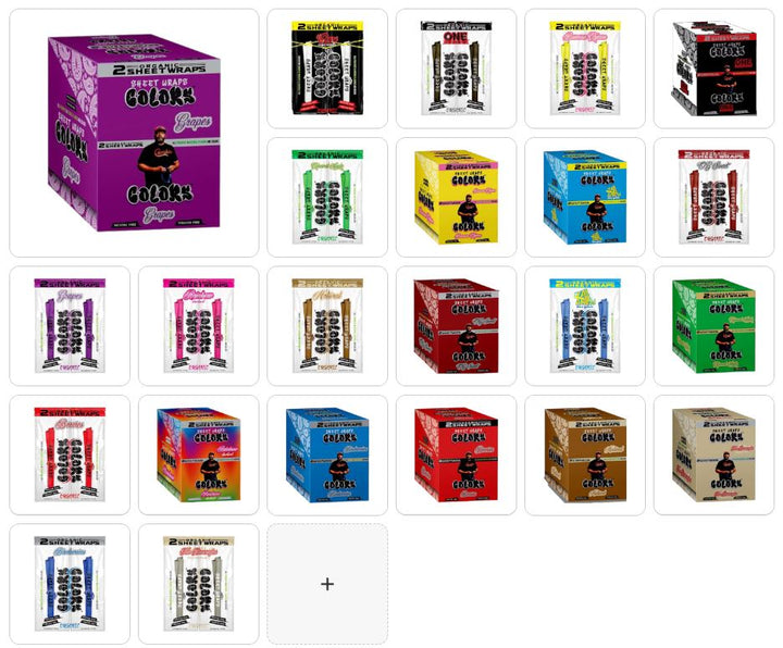 Colors Sheet Wraps | Master Carton | 25 count x 2 | 24 box