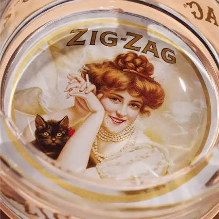 Zig Zag Glass Ashtray