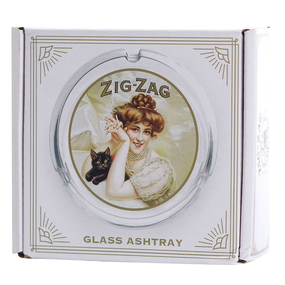 Zig Zag Glass Ashtray
