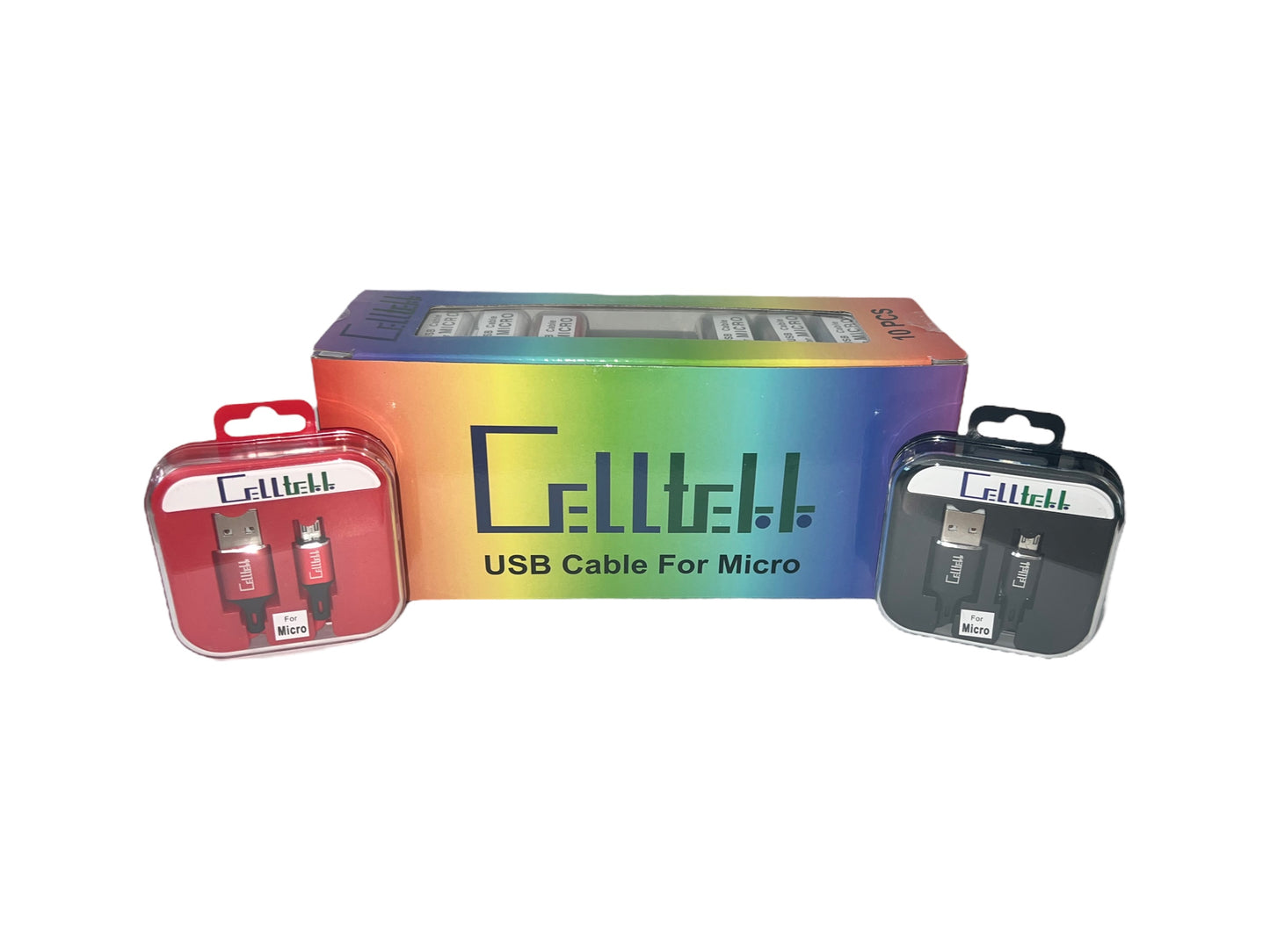 CellTell USB Cable 10ct Display